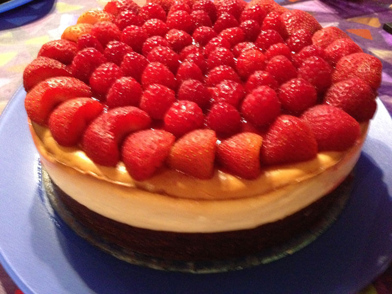 Gluten Free Strawberry Vanilla Cheesecake